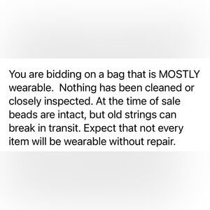 Clearance WEARABLE Bag by Weight. READ BEFORE BIDDING PLS.